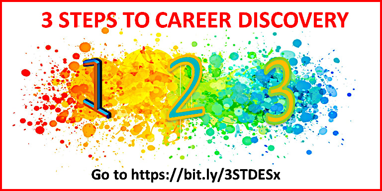 3 Steps to Career Discovery!